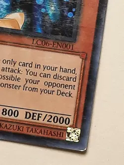 Yugioh Goddess Of Sweet Revenge LC06-EN001 ULTRA RARE LP Limited Edition - Image 2