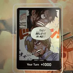 DON!! Card Luffy & Sanji OP-11 A Fist of Divine Speed One Piece English NM - Image 1