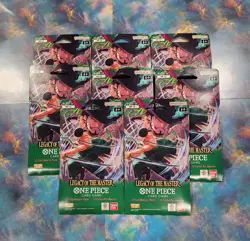 Sleeved Booster Pack - One Piece TCG OP12 Legacy Of The Master Sealed- Lot Of 8 - Image 1
