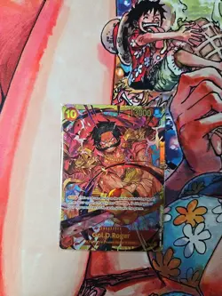 2024 One Piece Card Game Emperors Gol.D.Roger Secret Rare #OP09-118 - Image 3