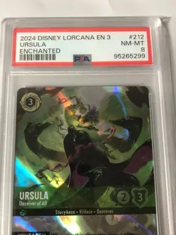 Enchanted Ursula Deceiver Of All Inklands Disney Lorcana PSA 8 - Image 2