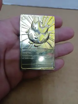 Vintage 1999 Burger King Pokemon 23k Gold Plated Togepi Collectible Card - Image 4