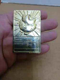 Vintage 1999 Burger King Pokemon 23k Gold Plated Togepi Collectible Card - Image 5