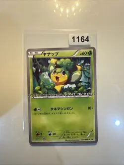 Pokemon card - Pansage - Black & White Black Star Promo 001/BW-P - Jpn - LP+ - Image 1