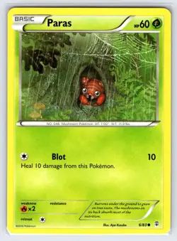 Paras 6/83 2016 Generations 20th Anniversary Pokemon Card Non Holo Common - Nm - Image 1