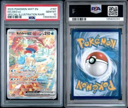 Pokemon TCG Keldeo EX White Flare Card 167/086 PSA 10 - Image 3