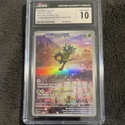 Pokemon Teal Mask Ogerpon SVP 050 Scarlet & Violet Promo CGC 10 Holo Card - Image 1