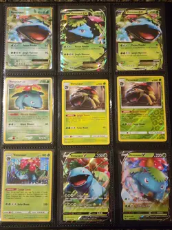 Venusaur Pokemon Card Lot - Vintage WOTC & Modern Binder Collection #0003 - Image 1
