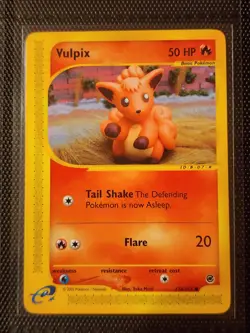 Pokemon Vulpix 136/165 Expedition Non-Holo 2002 E Reader NM Card - Image 1