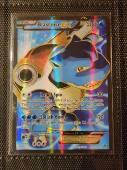 Pokemon TCG Blastoise EX Full Art Ultra Rare XY 142/146 Card - Image 1