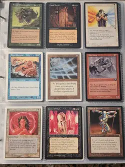 Vintage Magic The Gathering Binder Collection Card Lot MTG 1993-2003 Rares - Image 1