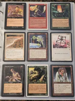 Vintage Magic The Gathering Binder Collection Card Lot MTG 1993-2003 Rares - Image 3