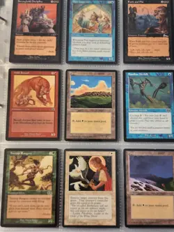 Vintage Magic The Gathering Binder Collection Card Lot MTG 1993-2003 Rares - Image 4