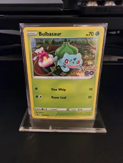 Pokemon Bulbasaur SWSH231 Pokemon Go Black Star Promo Holo Card - NM - Image 1