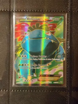 Pokemon Venusaur EX 141/146 XY Base Set Full Art Holo Card - Image 1