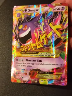 M Gengar EX (121 Secret Rare) 121/119 XY - Phantom Forces Holo Pokemon Card - Image 3