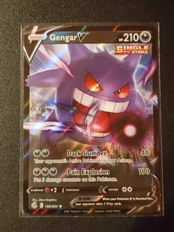 Gengar V - 156/264 (Fusion Strike) - Near Mint NM - Ultra Rare Pokemon Card - Image 1