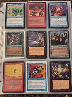 Vintage Magic The Gathering Binder Collection Card Lot MTG 1993-2003 Rares - Image 1
