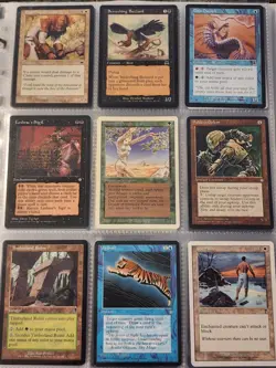 Vintage Magic The Gathering Binder Collection Card Lot MTG 1993-2003 Rares - Image 3
