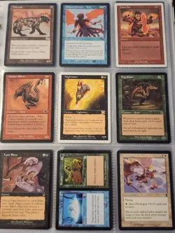 Vintage Magic The Gathering Binder Collection Card Lot MTG 1993-2003 Rares - Image 4