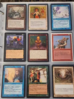 Vintage Magic The Gathering Binder Collection Card Lot MTG 1993-2003 Rares - Image 5