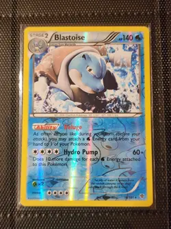 Blastoise 16/101 Plasma Blast Reverse Holo Pokemon Card NM - Image 1