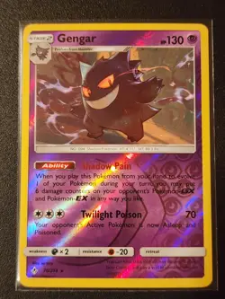 Pokemon Gengar 70/214 Reverse Holo Sm-Unbroken Bonds NM Card - Image 1