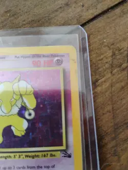 Pokemon Hypno Fossil 1st Edition Holo Rare Card 8/62 90 HP 1999 TCG - Image 4