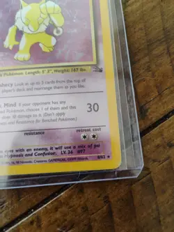 Pokemon Hypno Fossil 1st Edition Holo Rare Card 8/62 90 HP 1999 TCG - Image 5