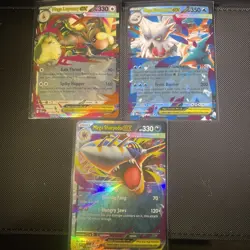 Pokemon TCG Mega Ex’s Lot Of 3 Near Mint. Cards In Pics - Image 1