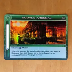 BODAL'S ARSENAL Ultra Rare Foil Beyond the Doors First Edition Chaotic Card NM - Image 2