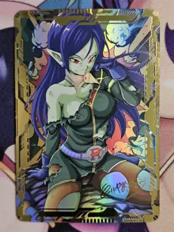 DragonBall Z Super Heros DBZ Robelu Waifu Custom Anime Sexy Holo Foil Card - Image 1