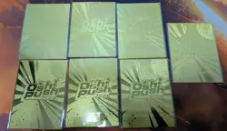 Oshi Push TCG Gold Metal Card Set 1 Promo Cards x7 Japanime - Image 2