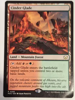 Cinder Glade - Commander: March of the Machine - Magic the Gathering MTG Nice! - Image 1