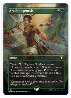 MTG Arachnogenesis (Borderless, 647) - Commander Masters (CMM) Regular Magic NM - Image 1