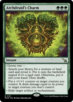 Archdruid's Charm (Promo Pack) [Murders at Karlov Manor Promos] Foil Near Mint - Image 1