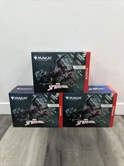 Lot Of 3 Magic The Gathering Marvel Spider-Man Bundle Sealed MTG 2025 - Image 1