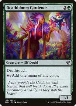 NM Foil Deathbloom Gardener, MTG, Dominaria United, Magic the Gathering, 159 - Image 1