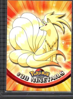 1999 Topps Pokemon #38 Ninetails (TV Animation Series 1) Black Logo - LP - Image 1