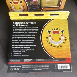 Pokemon TCG Pokemon Day 2026 Special Edition Box Pikachu Promo Card & Boosters - Image 2
