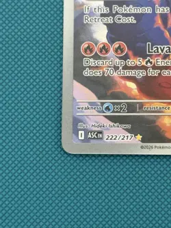 Ethan’s Magcargo 222/217 IR - Pokemon TCG: Ascended Heroes English Pack fresh - Image 4