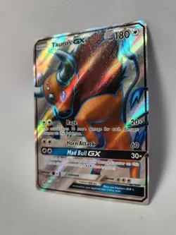 POKEMON TCG TAUROS GX 144/149 HOLO FULL ART RARE SUN & MOON - NM - Image 2