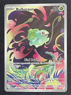 Pokemon TCG Bulbasaur 133/132 Me01 Mega Evolution 80 HP Illustration Rare Holo … - Image 1