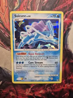 Suicune LV.44 19/132 - Cracked Ice Holo -Secret Wonders Rare Pokemon LP/MP - Image 1