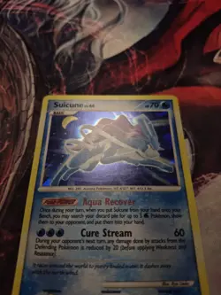 Suicune LV.44 19/132 - Cracked Ice Holo -Secret Wonders Rare Pokemon LP/MP - Image 2