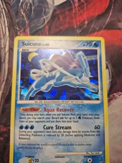 Suicune LV.44 19/132 - Cracked Ice Holo -Secret Wonders Rare Pokemon LP/MP - Image 4