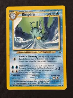 Pokemon Kingdra 19/64 Neo Revelation Stage 2 Regular 90HP Dragon 50 Attack - Image 1