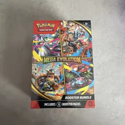 Pokemon Cards Mega Evolution Booster Bundle (6 Packs) Sealed Lot Box - Image 1