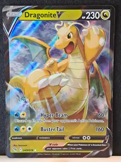 Pokemon TCG Dragonite V Pokemon Go 049/078 Holo Ultra Rare NM - Image 2