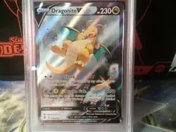 PSA 10 GEM MINT Pokemon Dragonite V Evolving Skies Full Alt Art 192/203 - Image 3